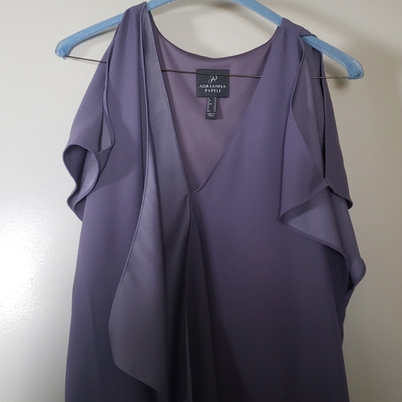 Adrianna Papell Dresses & Skirts - Adrianna Papell draped front shift dress size 10